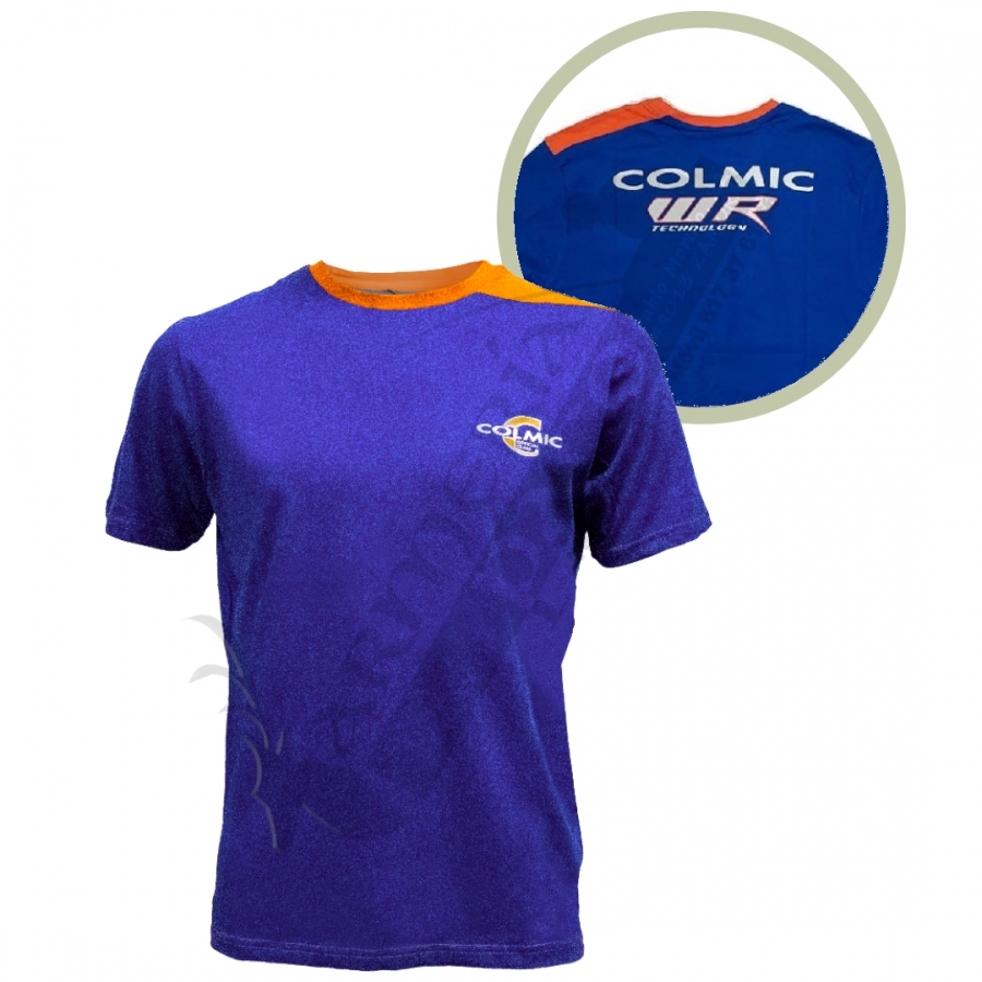 Camiseta Manga Corta Azul - Naranja WR